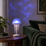 Lampe Médusa mode bleu intense – effet océan profond